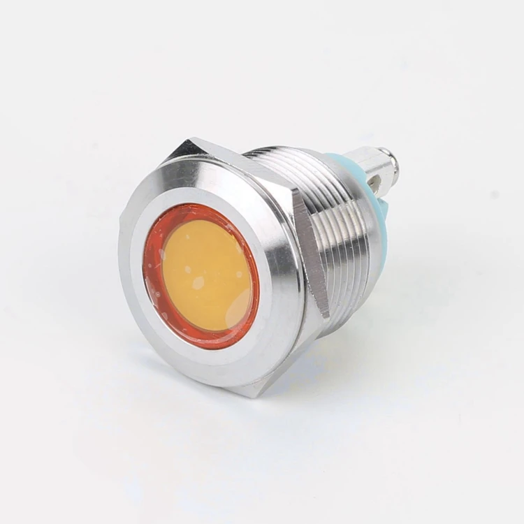 19mm signal lamp 6V12V24V36V48V110V220V mirror  12v mini led indicator lights  LED Indicator light