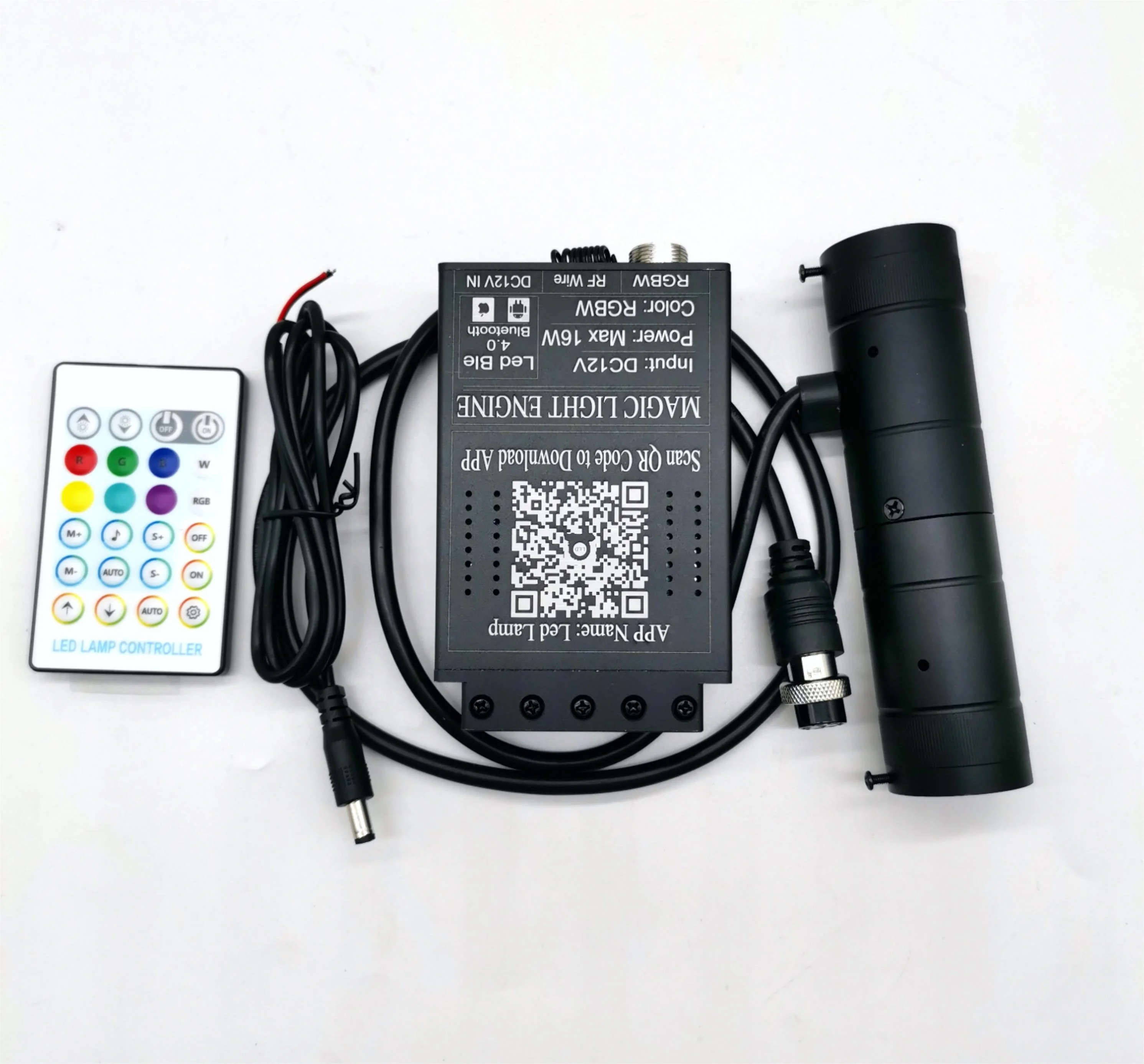 App 12V 16W Double Ports light engine with 1200 Pieces Flashing DIY Fiber Optic Light Kit