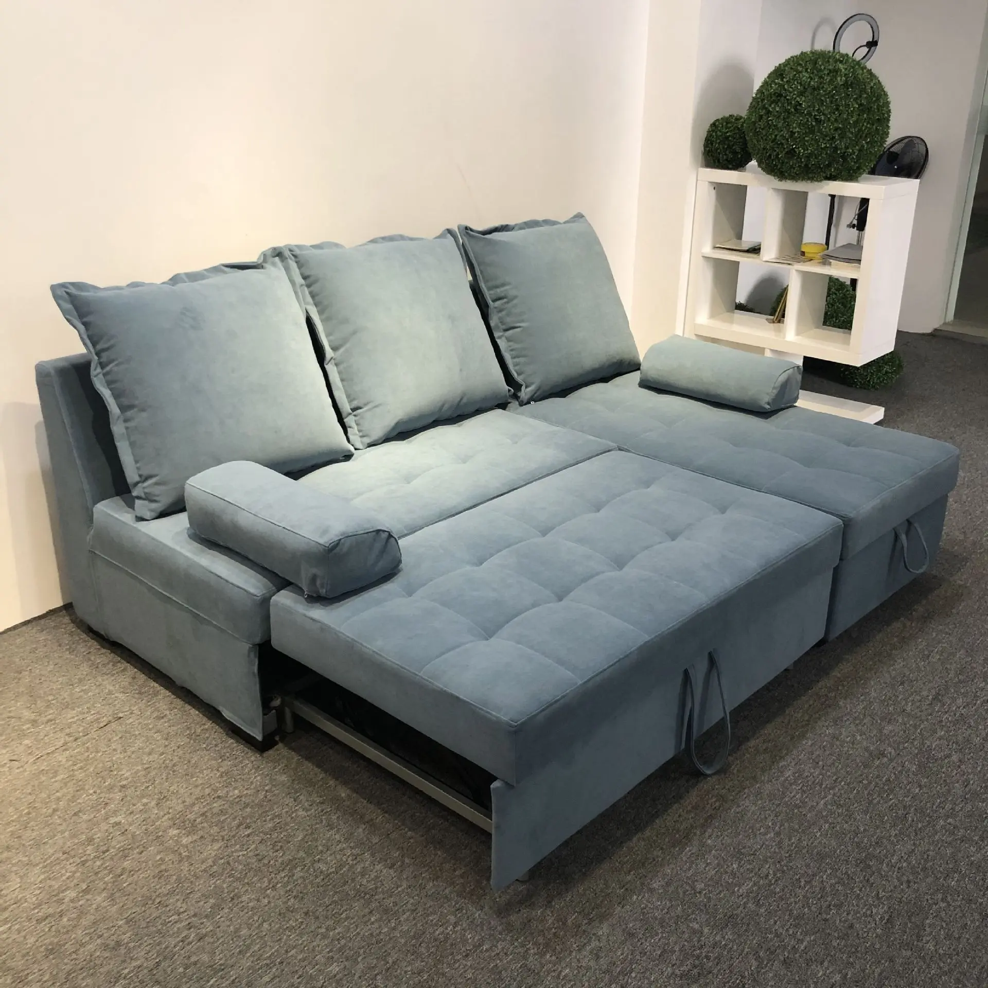 wholesale leather sofa bed with storage function sofa cama in living room