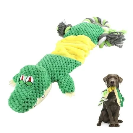 Sustainable Pet Dog Chew Toy Funny Animal TPR Toy Playing Cotton Rope Bite-Resistant Rubber Tooth Cleaning Popular Design Cats