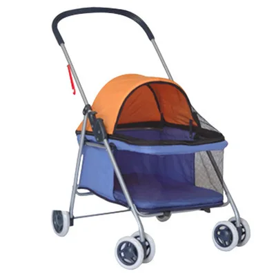 
Pet Stroller Small Lightweight Foldable Outdoor Portable Luxury Dog Trolley 