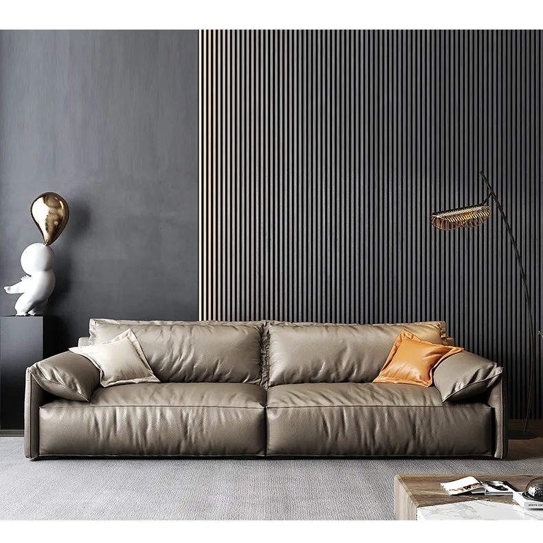 Luxury modern Italy fashion Living Room furniture sofa Sets of 3/4/5 person seater in GENUINE leather Upholstery