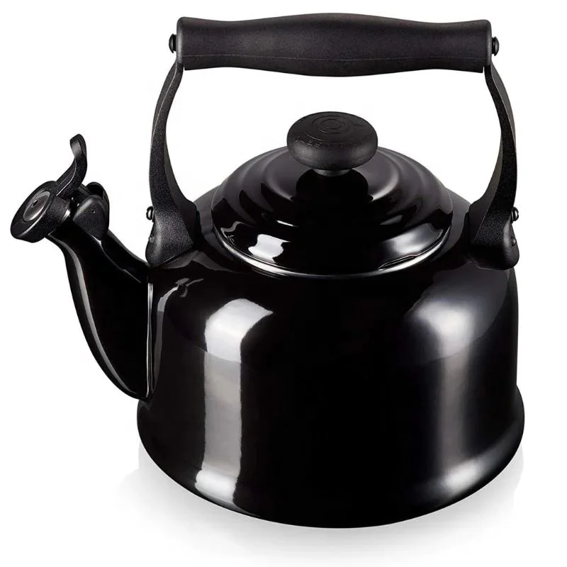 2.1L Traditional Whistling Enamel Teapot Kettle Meringue  Emaye Emaille Colorful Red Blue Ollas de Peltre AVON Full Decals