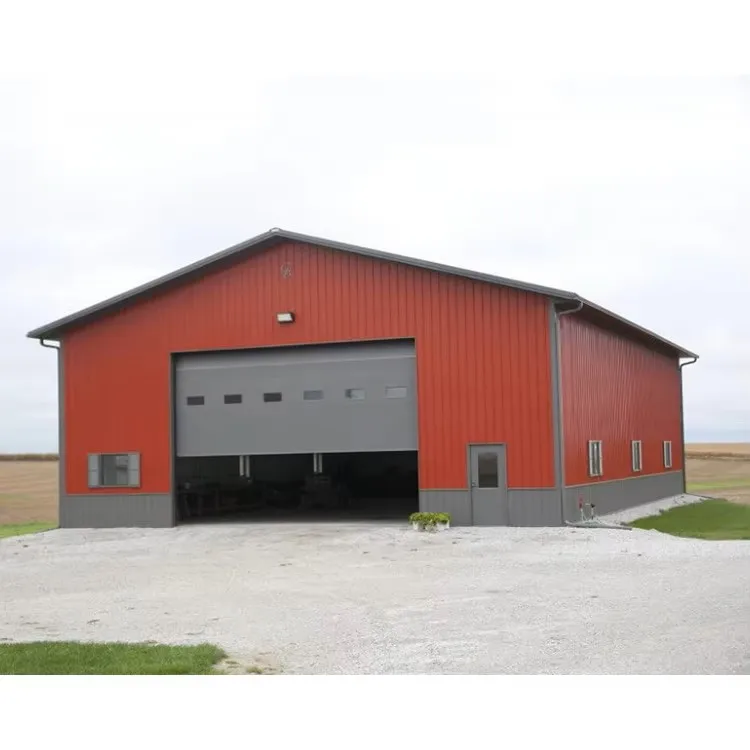Steel Structure Hot Kits For Sale Prefabricated Drawing Steel Structure Building Horse Storage Shed Barn