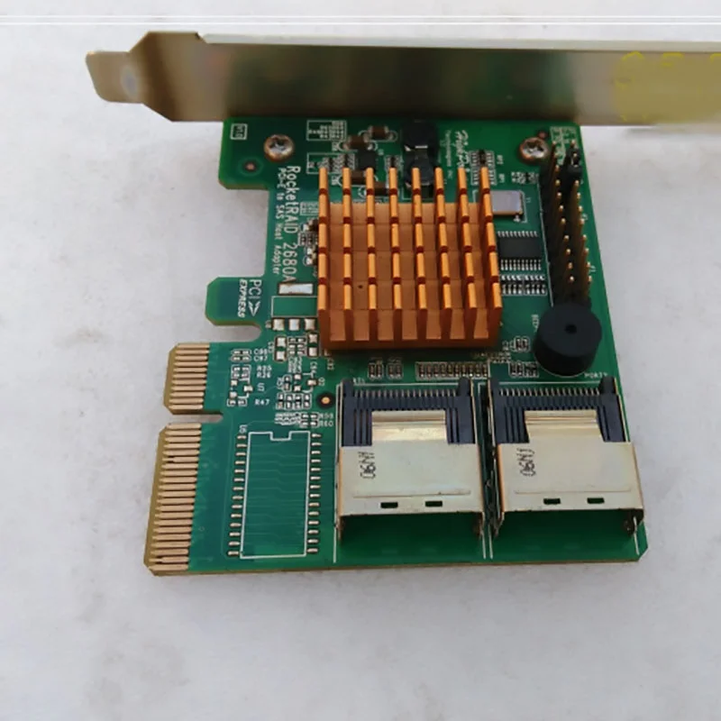 RocketRAID 2680A RAID карты 3 ГБ/сек. 8 портов встроенный PCI-E на SAS жестком диске карта для массива данных перед отправкой превосходными