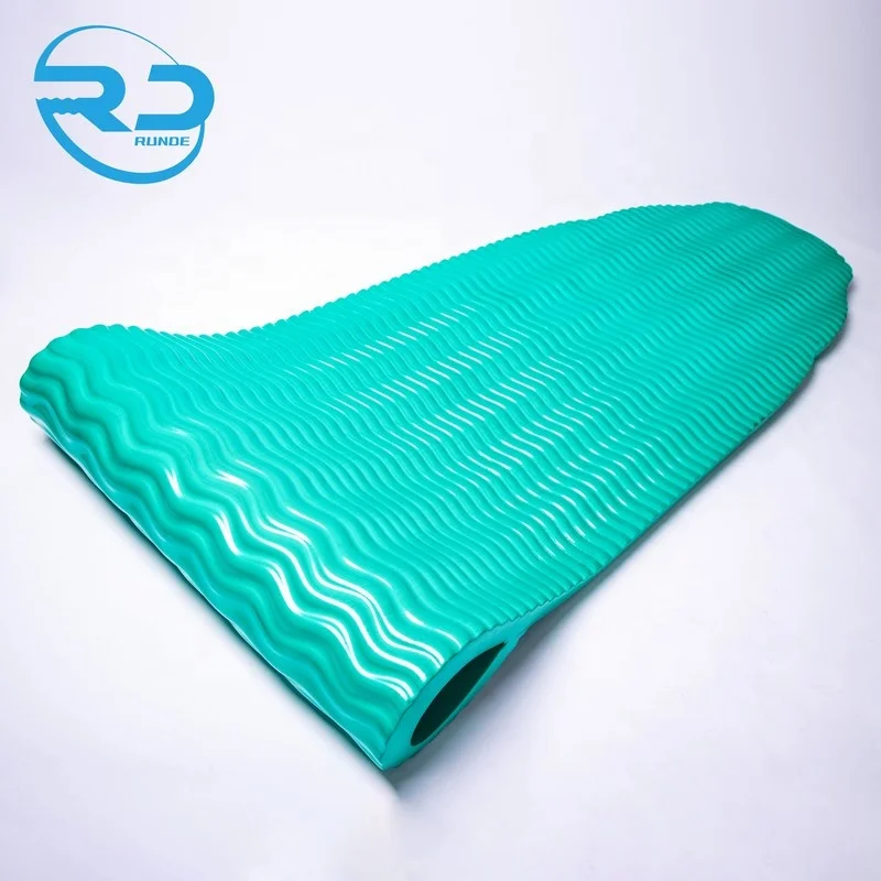 Swimming pool float NBR/PVC vinyl coated foam pool bed with cushion