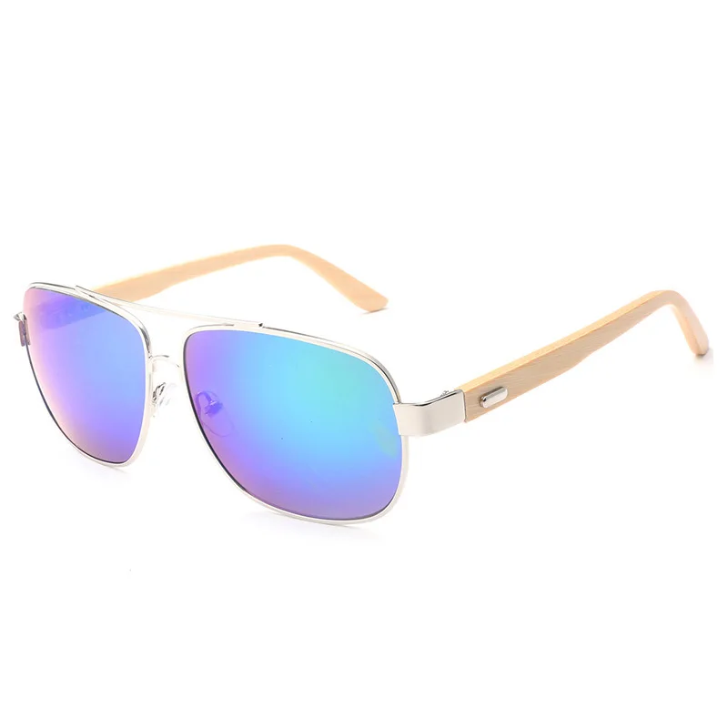 Custom Designer Manufacturers Metal and Wood Frame Polarized Womens Sunglasses Trendy Shades
