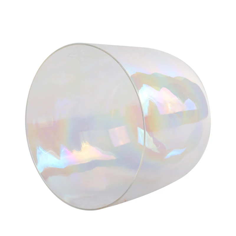 New Design C D E F G A B Note  Clear Perfect Pitch 7 Colors Alchemy Engraving Bowl Clear Quartz Crystal Singing Bowl