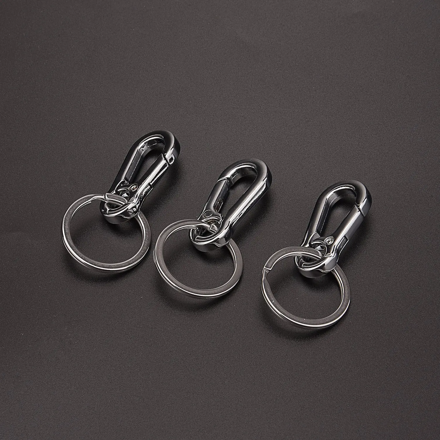 Metal Keyring Keychain Key Ring Chain Holder Organizer for Car/Key Finder, 3 Pack