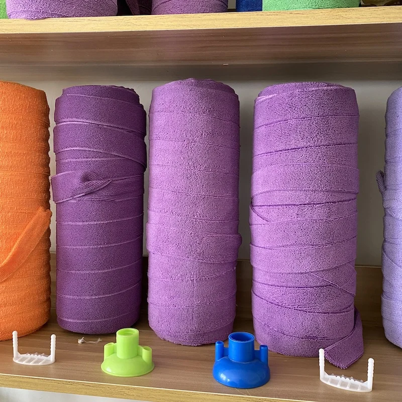 Floor Cleaning Mop Rolls Strips Cloth microfiber strip mop head