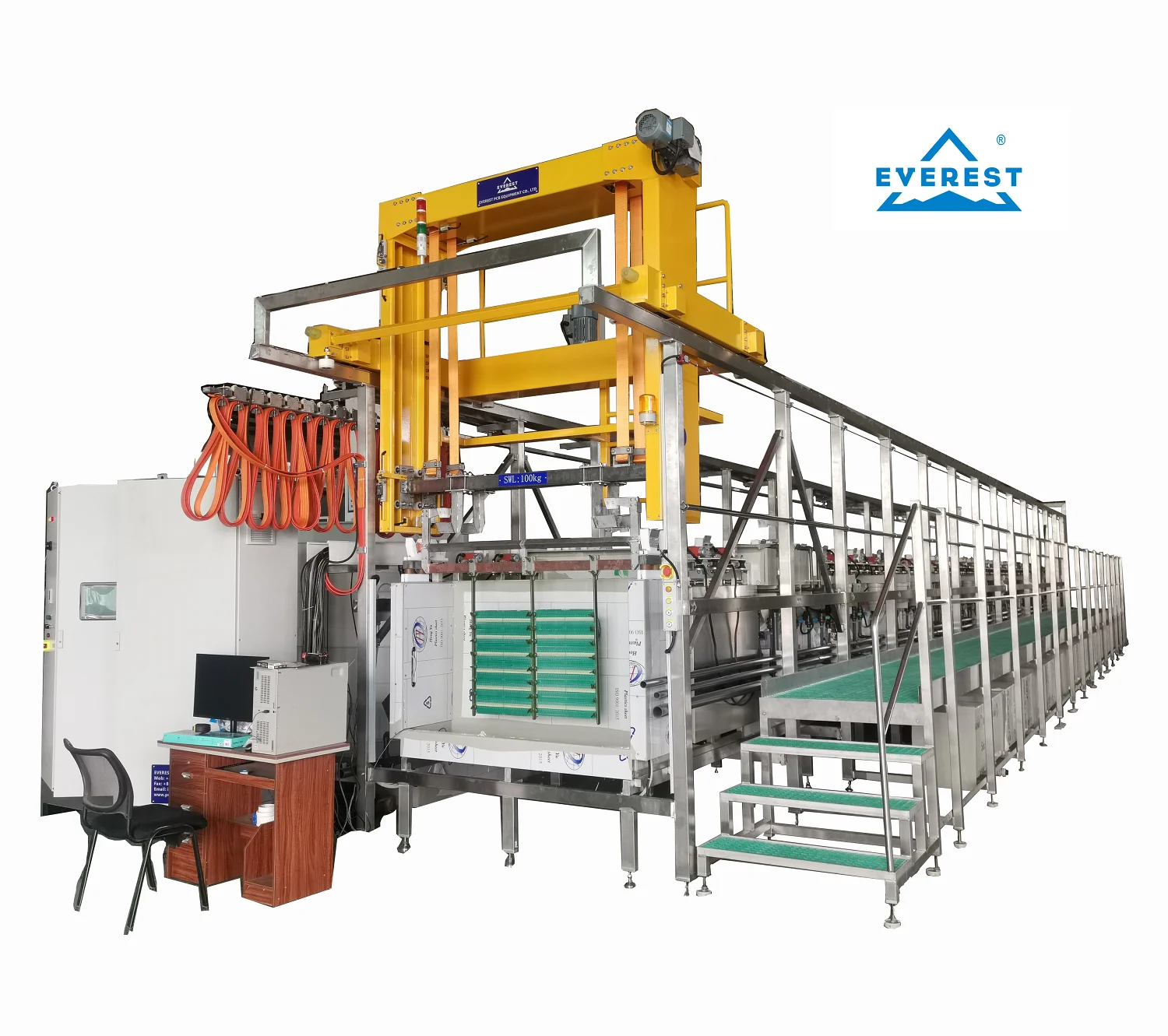 Automatic intelligent control PCB electroplating equipment