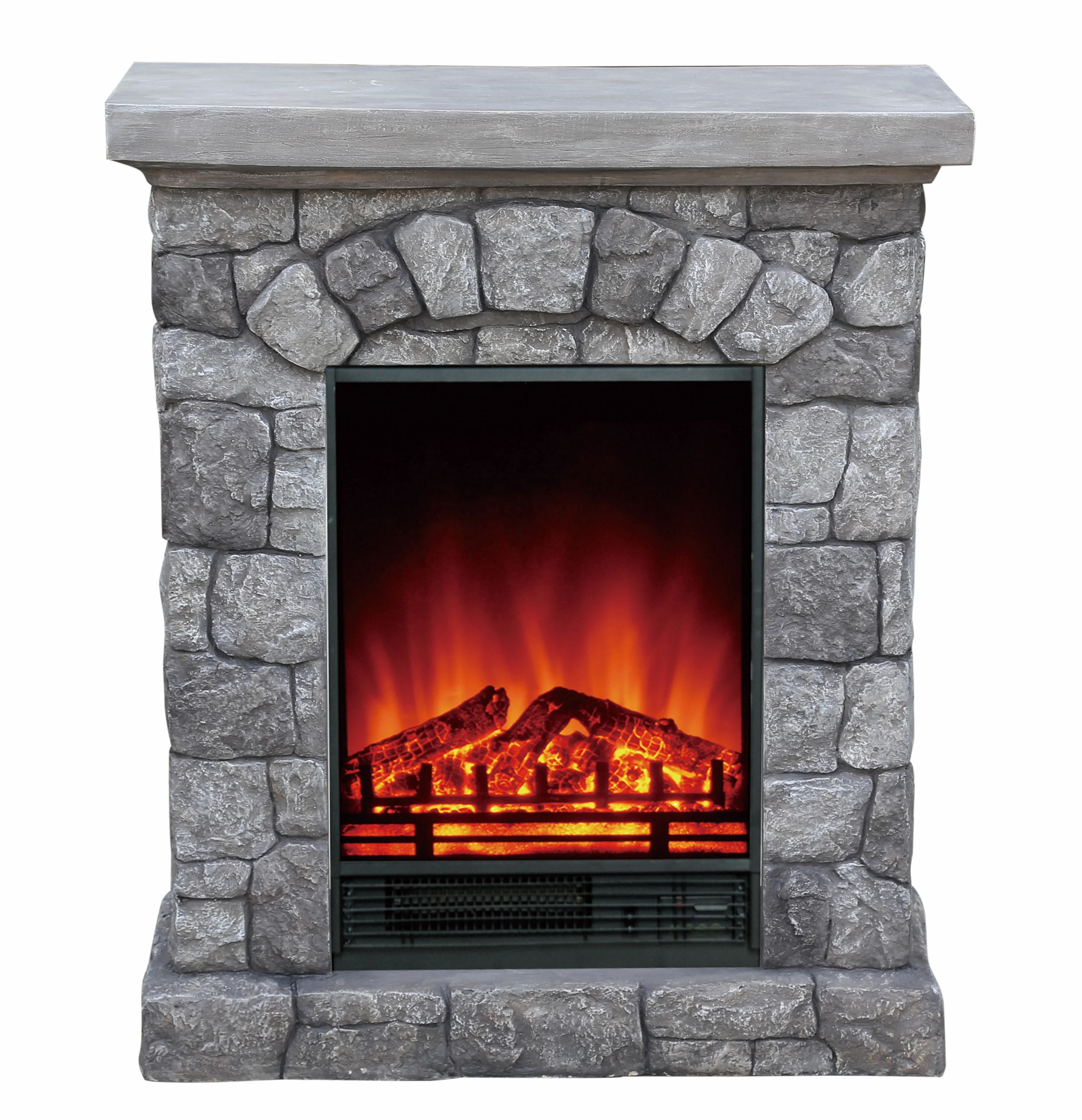 Faux Stone Mantel Electric Fireplace Artificial Stone Mantel Stone Surrounds Electric Fire Flame Decoration