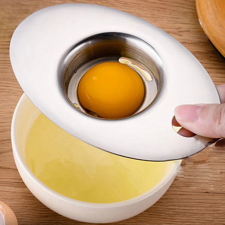 online Top seller Kitchen Accessories 304 Stainless Steel Egg White Egg Yolk Separator Egg White Filter Kitchen Baking Tools