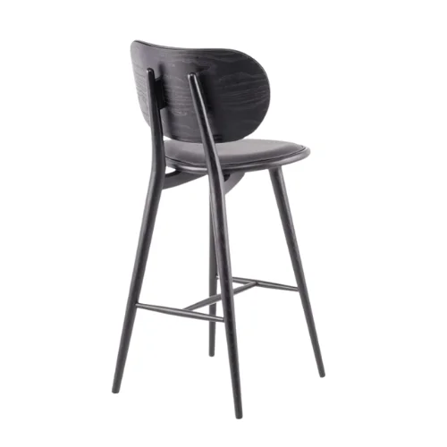 Modern design furniture leather timber wooden bar chair stool