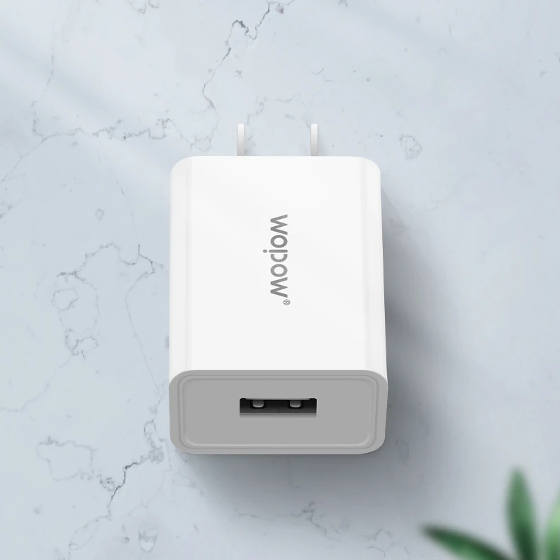 
Зарядное устройство Wopow A33 с американской вилкой, быстрое зарядное устройство из поликарбоната с одним usb-портом 2 А 
