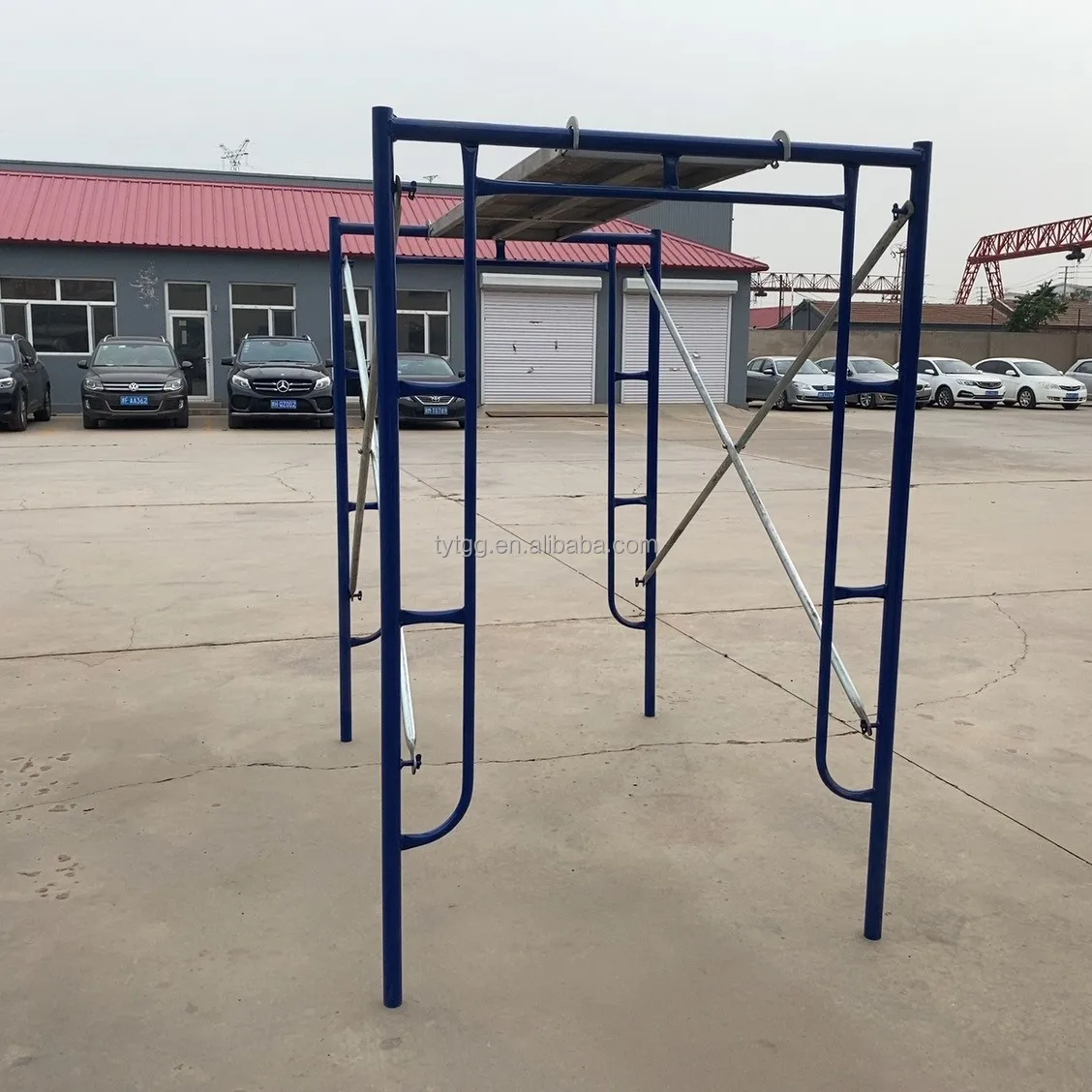 New Design Safety Construction Site Scaffold Foldable Metal Mobile Scaffolding For Warehouse