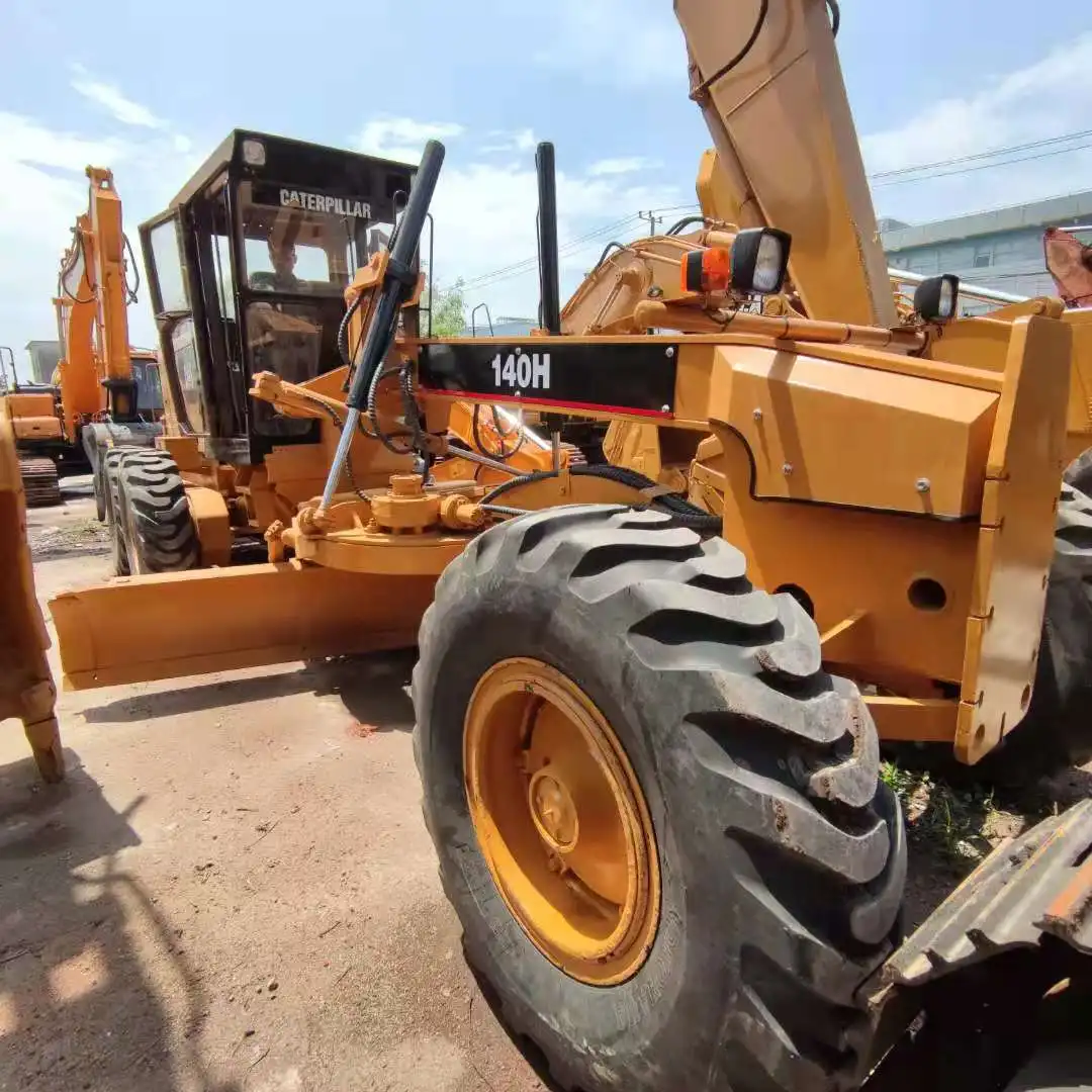 Low working hours new grader motor graders ripper price for sale with blade used cat 140h
