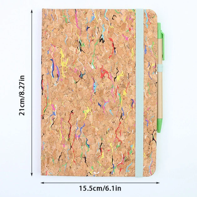 A5 Cork Creative PU Splicing Notebook Wholesale Business Office Notebook Set Can Be Defined Logo Notebook