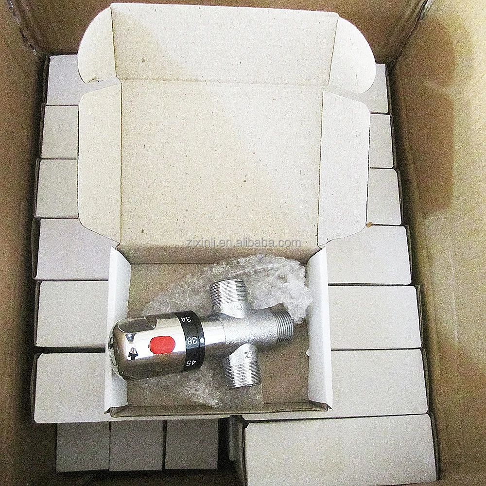 X9322 Model 3/4 Inch High Quality Chrome Plated Brass Material Water Temperature Control of Thermostatic Mixing Valve