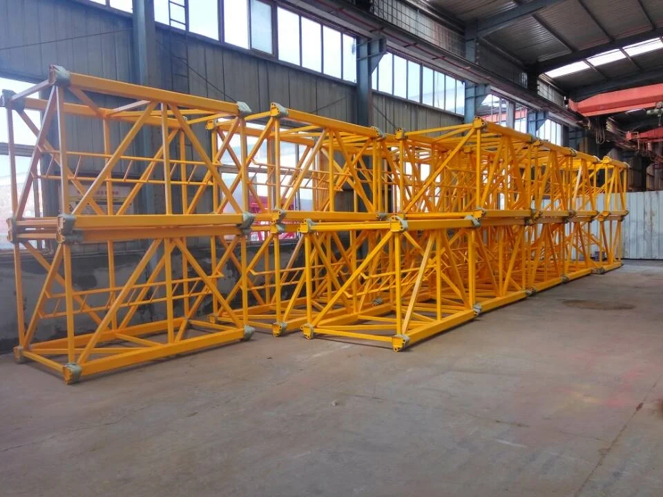 HYCM China popular 56m jib 6tons QTZ5612 model tower crane selling from manufacturer
