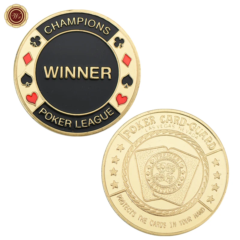Factory OEM Custom Design Enamel Souvenir Coin Gambling Poker Chips Metal Zinc Alloy Coin Poker Game Lucky Token Coin