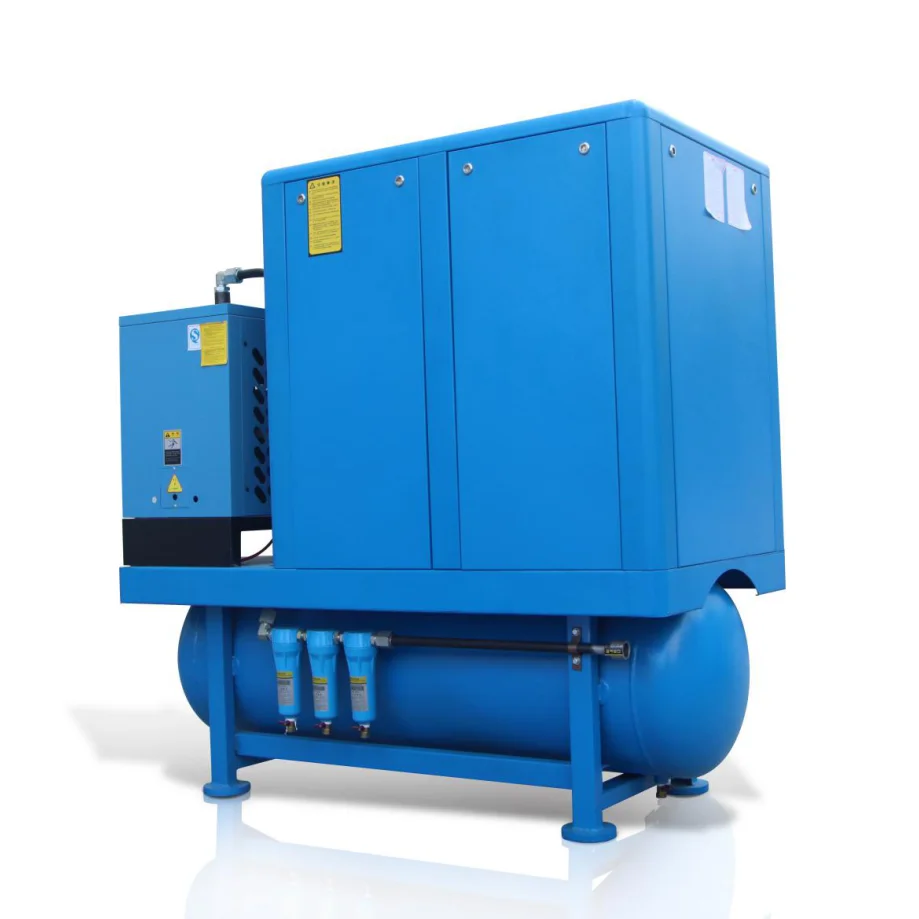 4 in 1 combination industrial rotary screw type air compressor specifically for Laser cutting machine