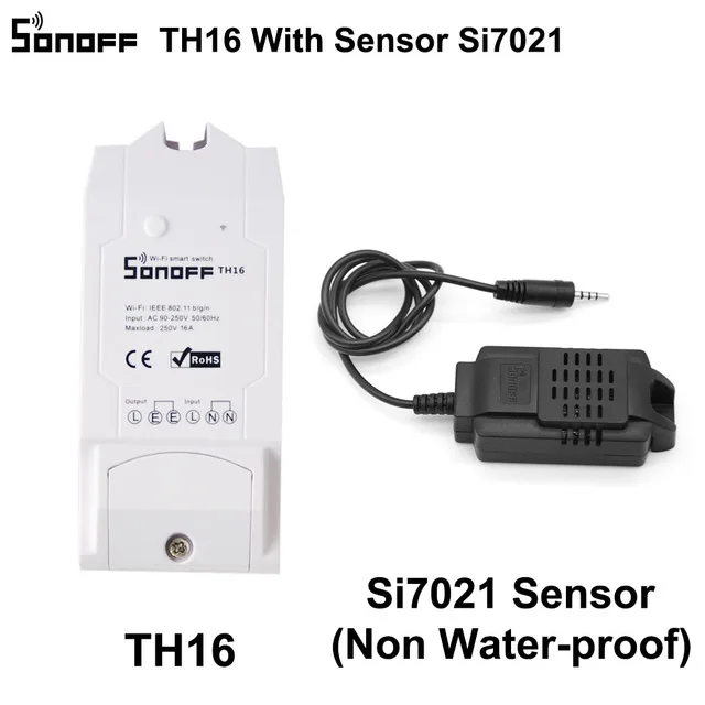 Sonoff TH10 TH16,10a/16a Smart Automation Modules Wifi Wireless Switch Remote Control Smart Home Temperature Humidity
