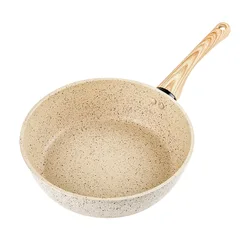 Top Selling handle kitchen soup non-stick Stone Pan