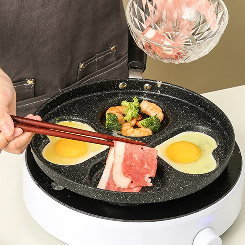 New non-stick Egg Frying Pan cookware Medical Stone Breakfast fry pan wok kitchenware pan