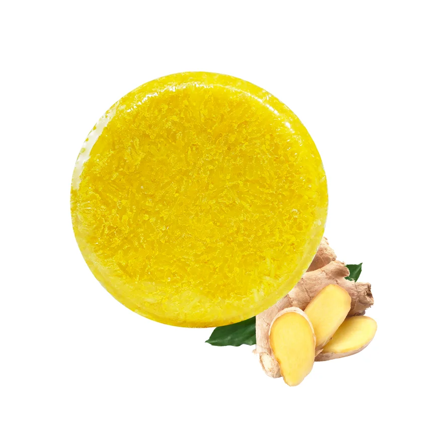 OEM Wholesale Smooth Hair care 100% Pure Natural Ginger cleaning Hair Shampoo Anti-hair Loss Shampoo and Conditioner bar