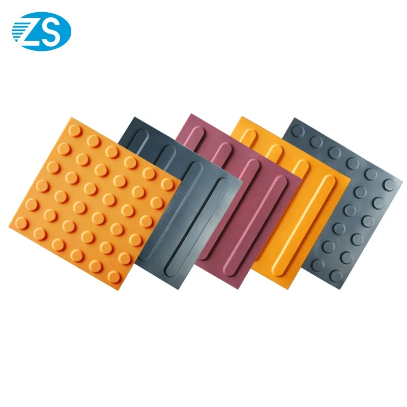 300*300mm Square ceramic Tactile Paving Tiles blind brick customized outdoor tactile tile for blind people