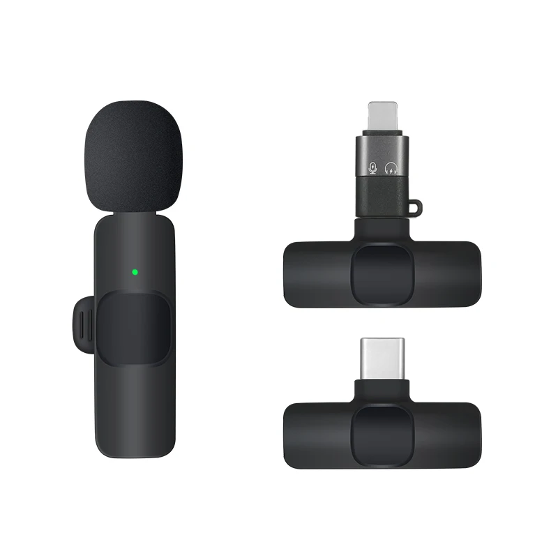Good Quality 2 In 1 Microphone Wireless k8 k9 Recording Microphone Portable Mini Microphone with Best prices