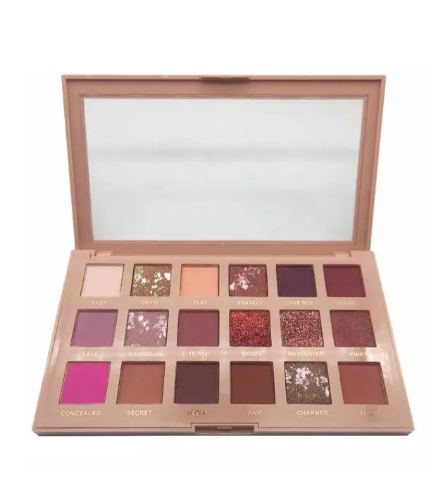 Low MOQ 18 Colors Eye shadow Palette Private Label Custom no brand glitter EyeShadow Palette