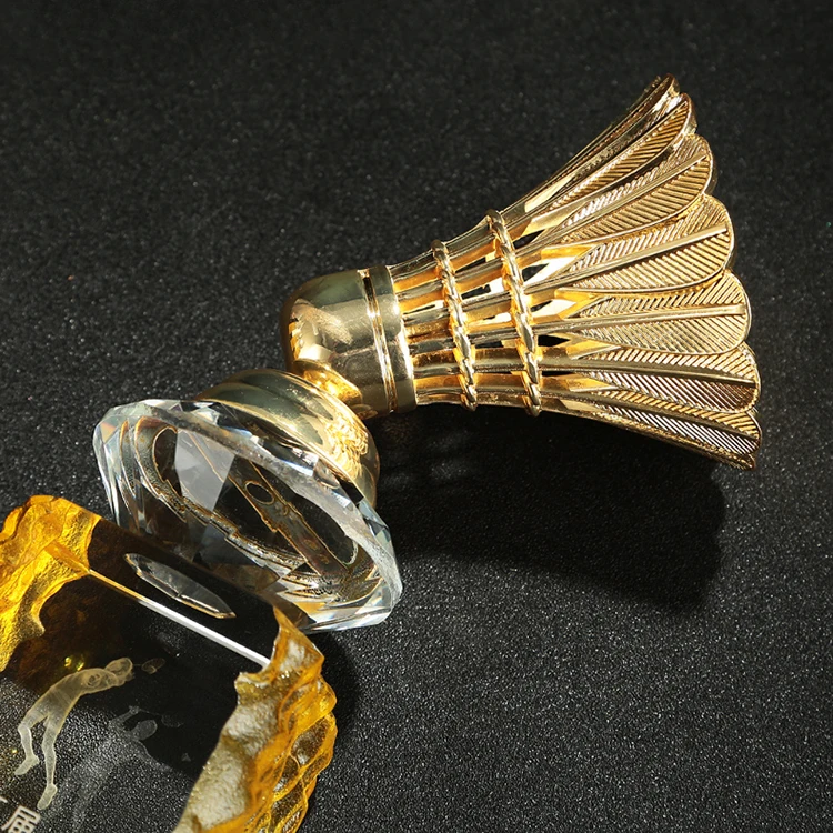 Cheap k9 crystal ball sports basketball badminton Trophy