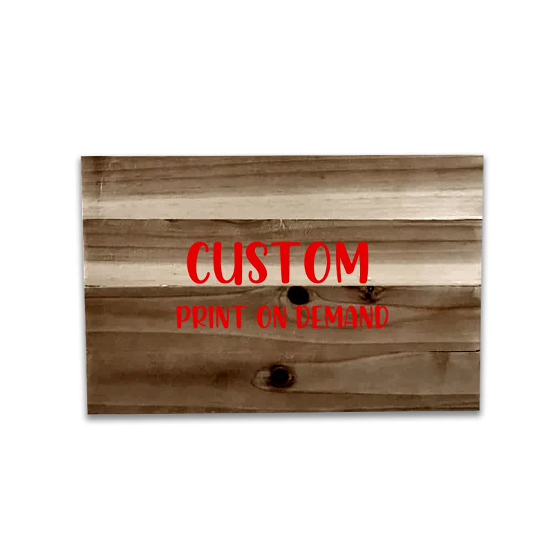 2021 Factory Direct Sale Country Farm Bar House Wall Decoration Wood Hanging Painting Personality Creative Rectangle Wood Sign