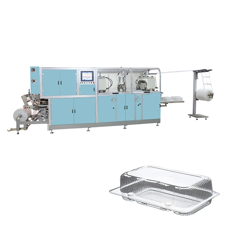 Biodegradable Disposable Bagasse Fast Food Container/Fruit Box/Lunch Box Thermoforming Machine Line