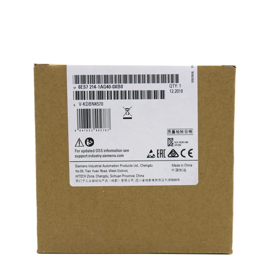Original PLC Siemens S7 1200 S7-1200 Simatic Compact CPU 1214C Module PLC 6ES7214-1AG40-0XB0