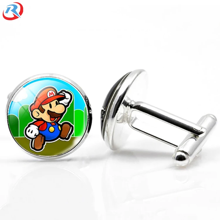 Оптовая продажа металлических драгоценных камней стеклянных запонок/запонок