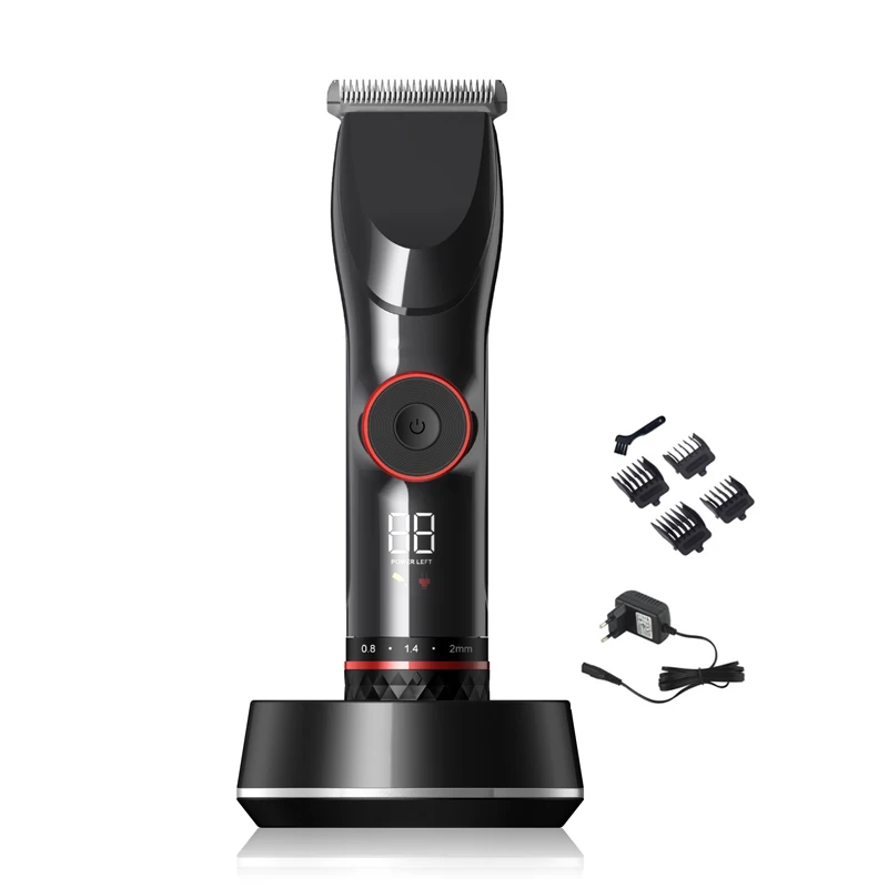  Zero Gapped Blade USB Cordless Metal Professional Rechargeable Hair Clipper Men