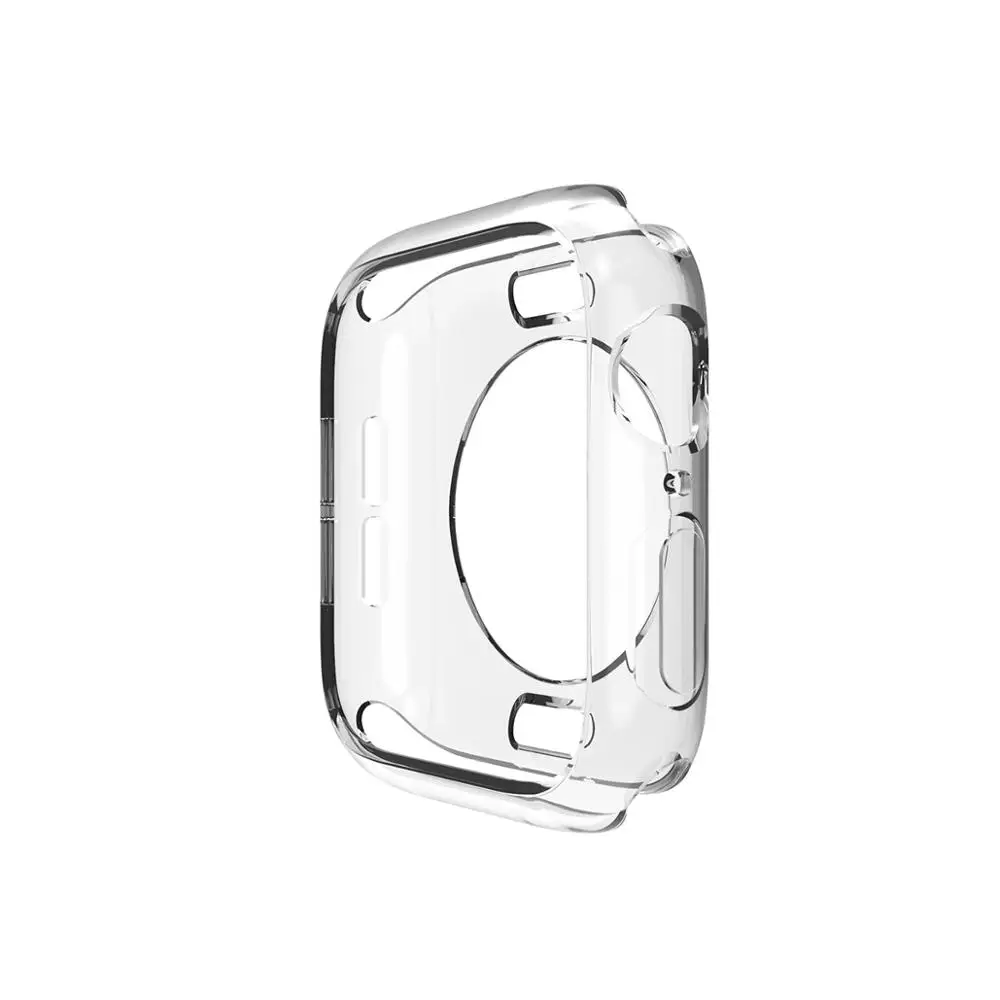 Drop Shipping for Apple Watch Cover Clear Transparent Crystal Silicone For Apple Watch Case 38mm 42mm 40mm 44mm