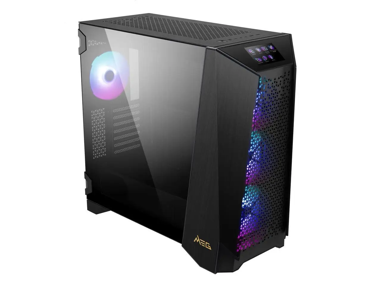 MSI PROSPECT 700R черная сталь/закаленное стекло ATX Mid Tower чехлы-4 аргб Вентиляторы-4 3