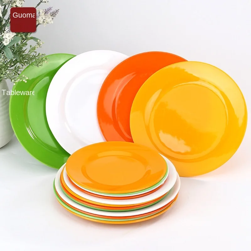 Wholesale plastic plate & bowl Tableware High Grade Melamine Dinner Cheap Plate
