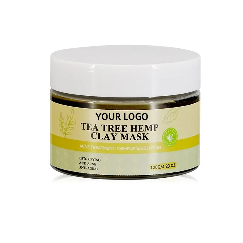 OEM ODM Detox Acne Hydrating Oil Control Tea Tree Clay Mask Deep Cleansing Tea Tree Mud Clay Mask