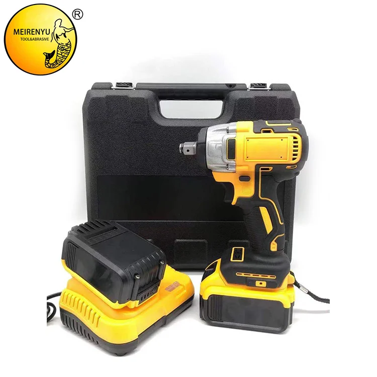 MRY Handheld High Torque Impact Wrench Cordless Brushless Power Wrench Electric Battery Electric Wrench