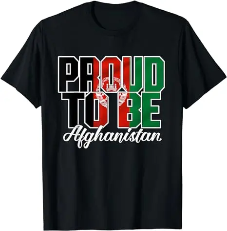 Wholesale Afghanistan Country Map Flag T-Shirt Print on Demand Custom Afgan Design Shirt Sublimation Round Neck Cotton Tees