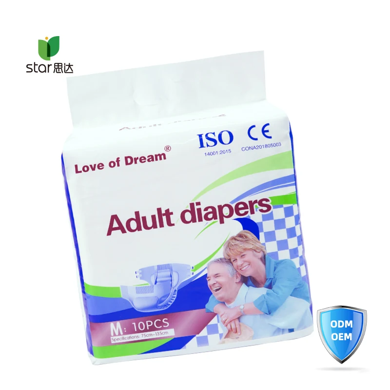 Wholesale Custom OEM High Sales  Manufacturer  Disposable briefs the elderly care diapers Adult diaper pants diaper