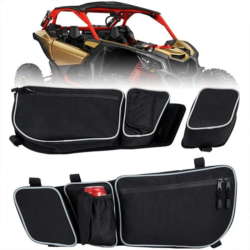 1 Pair UTV Side Storage Door Bag Knee Pad for Can Am Maverick X3 R Canam Max R 4x4 Turbo DPS