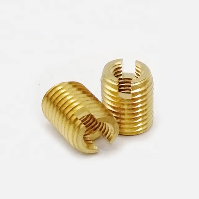 good quality stainless steel slotted thick-wall type of 302 self-tapping thread insert