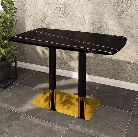 Restaurant  Wholesale Customized Modern Dining Table High End Coffee Chair with Metal  Leg Cafe Bar Chair