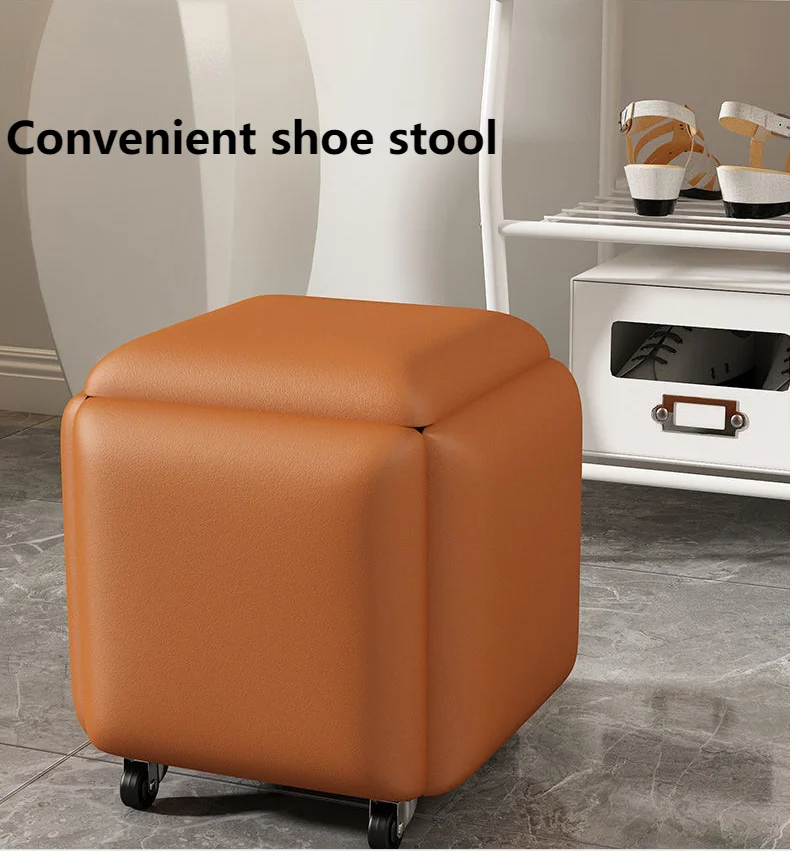 2024 Popular Magic Cube Combination Stool Rubik Cube Multipurpose Metal Chair Footrest Step Stool Padded Seat for Home